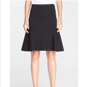 Black St. John fit and flare skirt